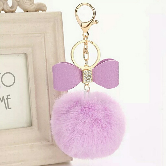 NWT POM POM W/KEYCHAIN  8 COLORS - Picture 6 of 7